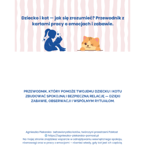 Okładka eBooka „Dziecko i kot” – przewodnik z kartami pracy o relacji dziecka i kota