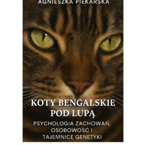 Okładka książki elektronicznej o kocie bengalskim autorstwa Agnieszki Piekarskiej